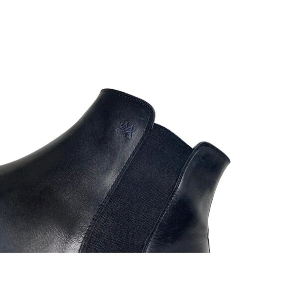 Mezlan Mens Chelsea Ankle Boots Size 11.5 M Shoe Black Leather Pull On Stretch - Picture 12 of 14